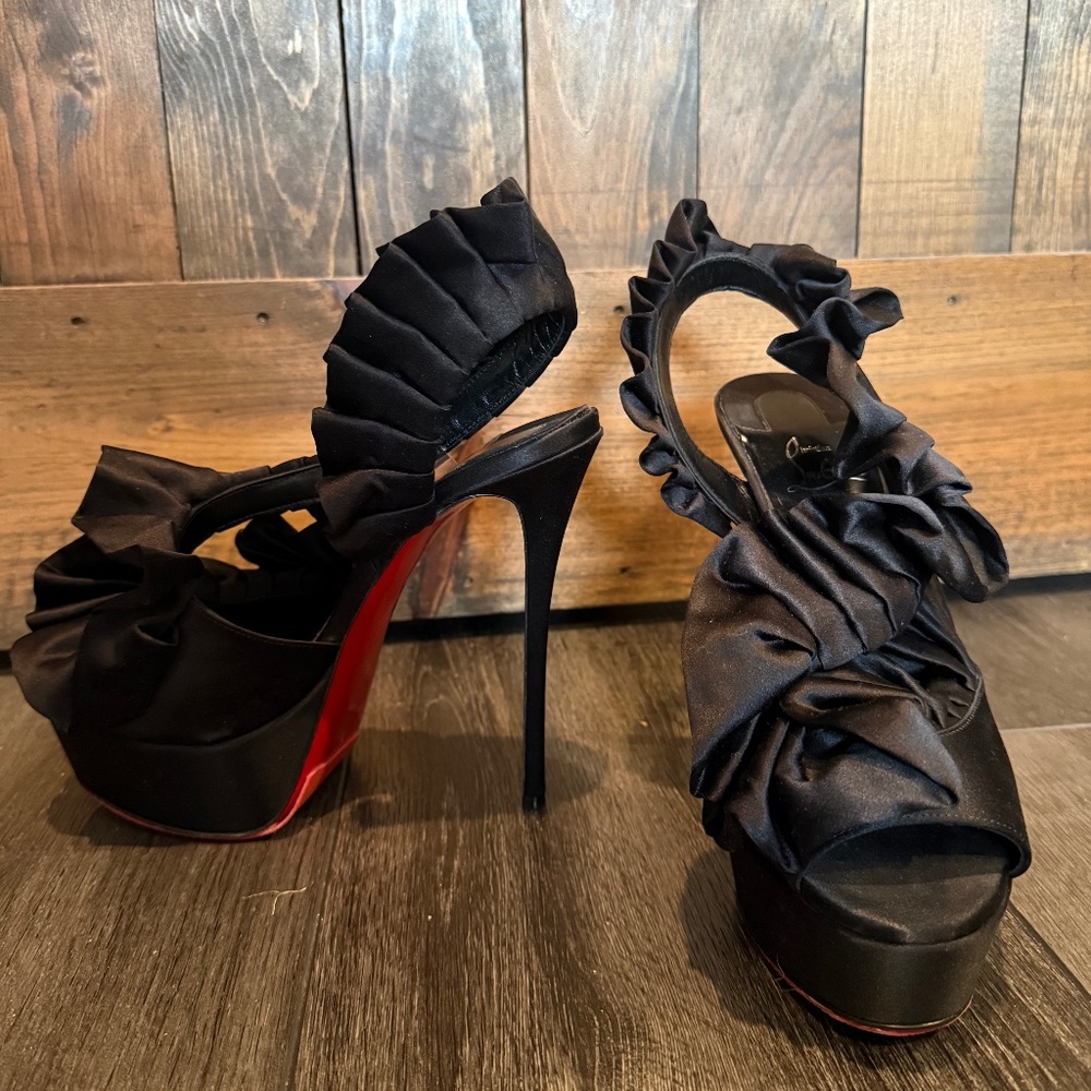 Christian Louboutin Ruffle Slingback
